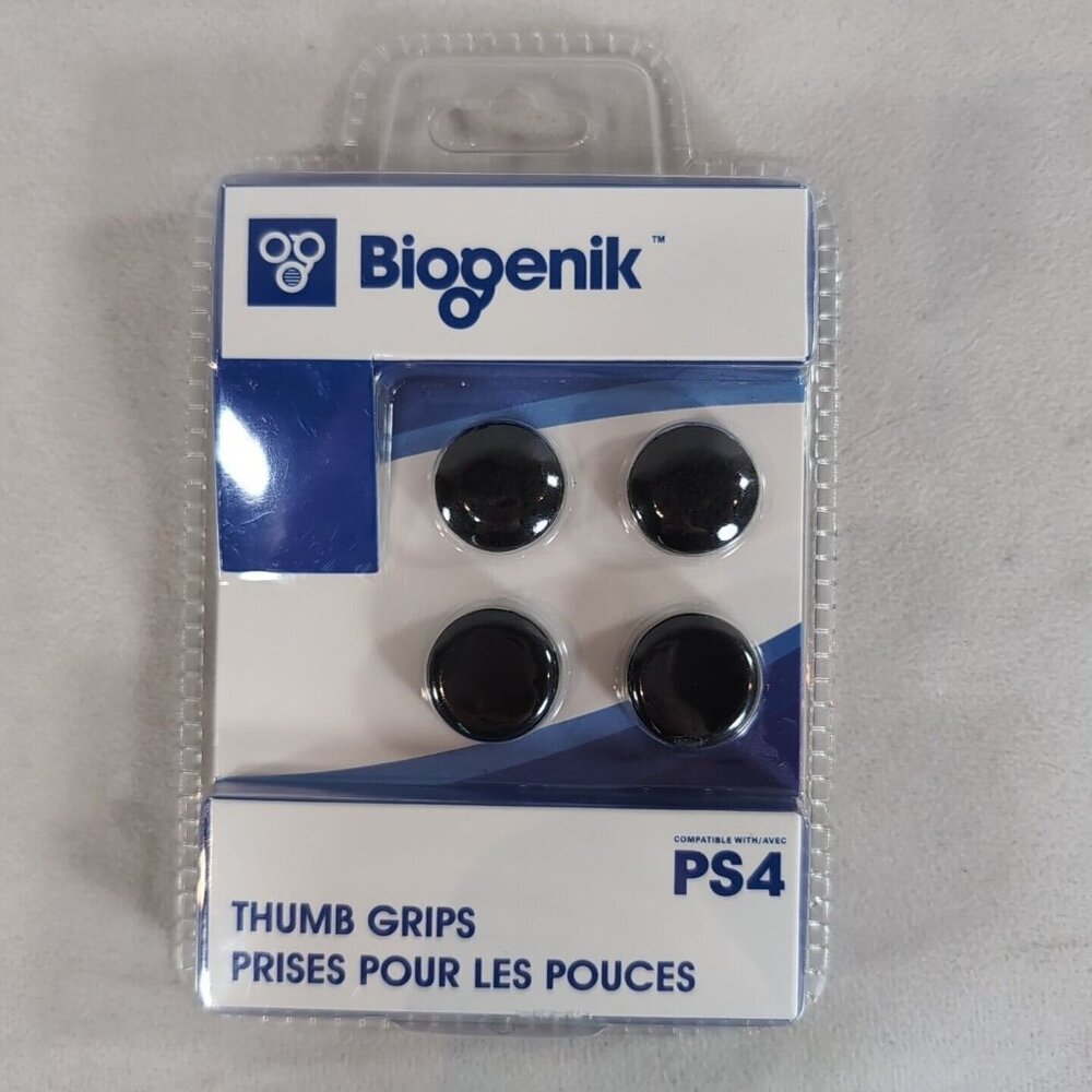 Biogenik PS4 PlayStation 4 Thumb Grips NEW Package Of 4 Black WL098 SEALED